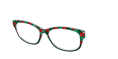 The Ribbon-Clad Plaid - Angle Top Thumbnail - Pair Eyewear
