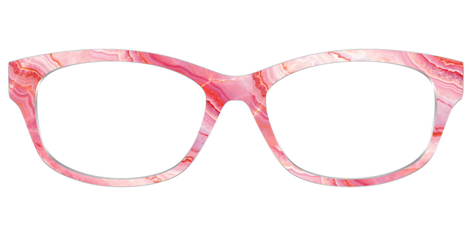 The Rose Quartz Geode - Front Top Image - Pair Eyewear