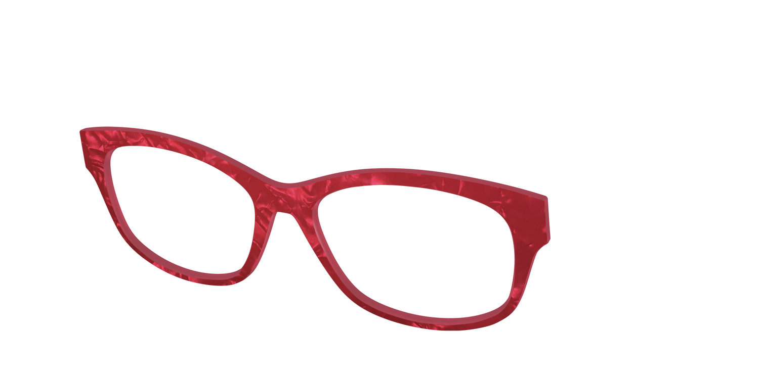 The Ruby Pearl Marble - Angle Top Image - Pair Eyewear