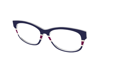 The Rugby Stripes - Angle Top Thumbnail - Pair Eyewear