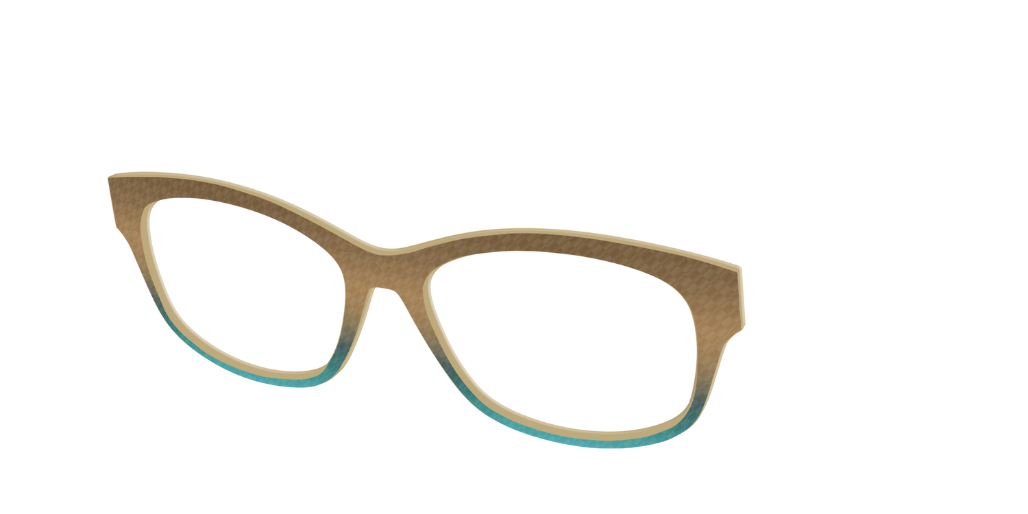 The Sand to Sea Gradient Check - Angle Top Image - Pair Eyewear