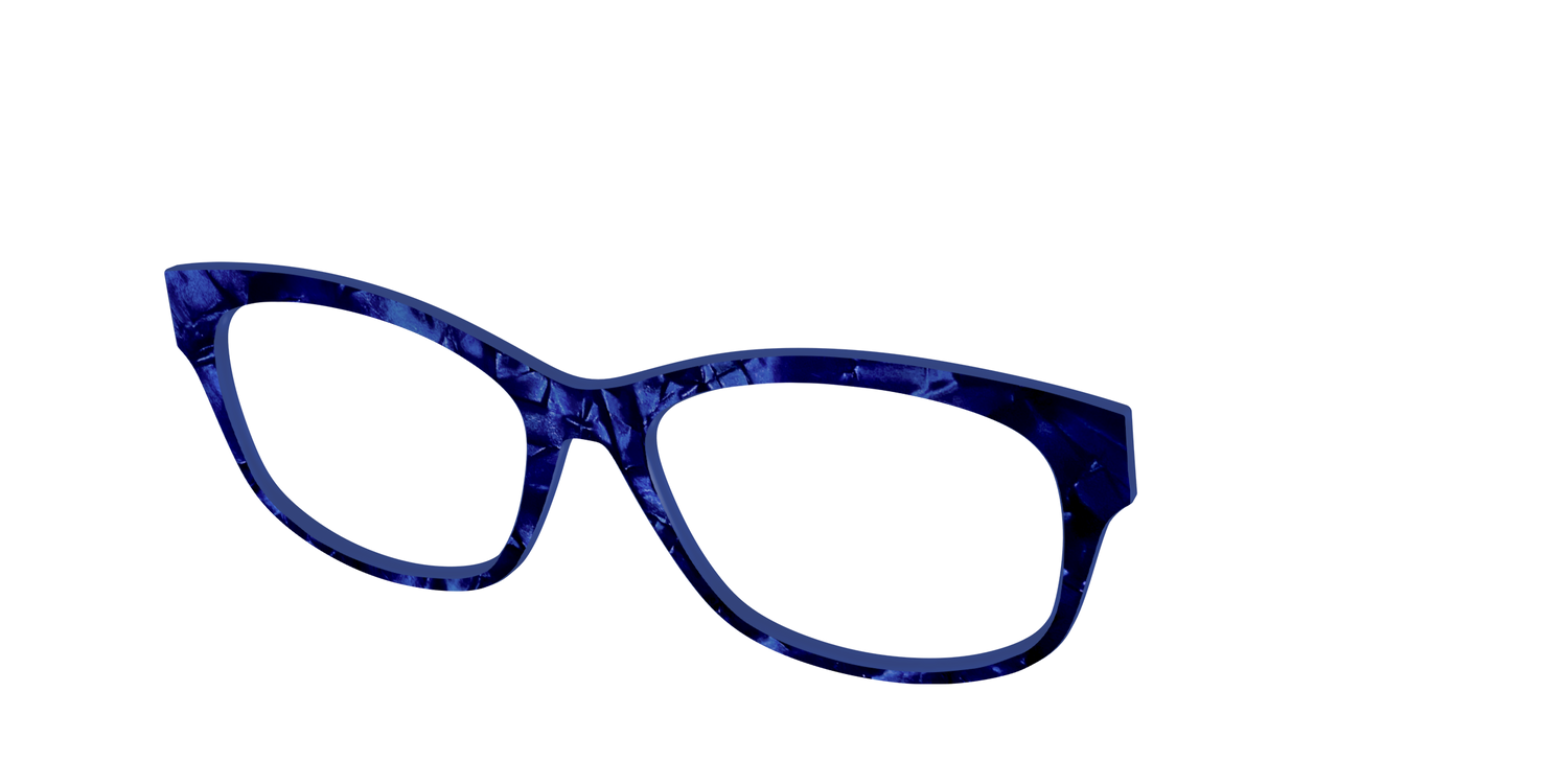 The Sapphire Pearl Marble - Angle Top Image - Pair Eyewear