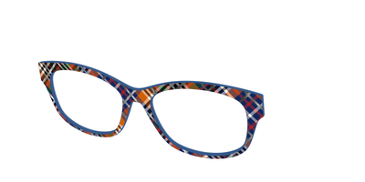 The Scholastic Plaid with Foil - Angle Top Thumbnail - Pair Eyewear