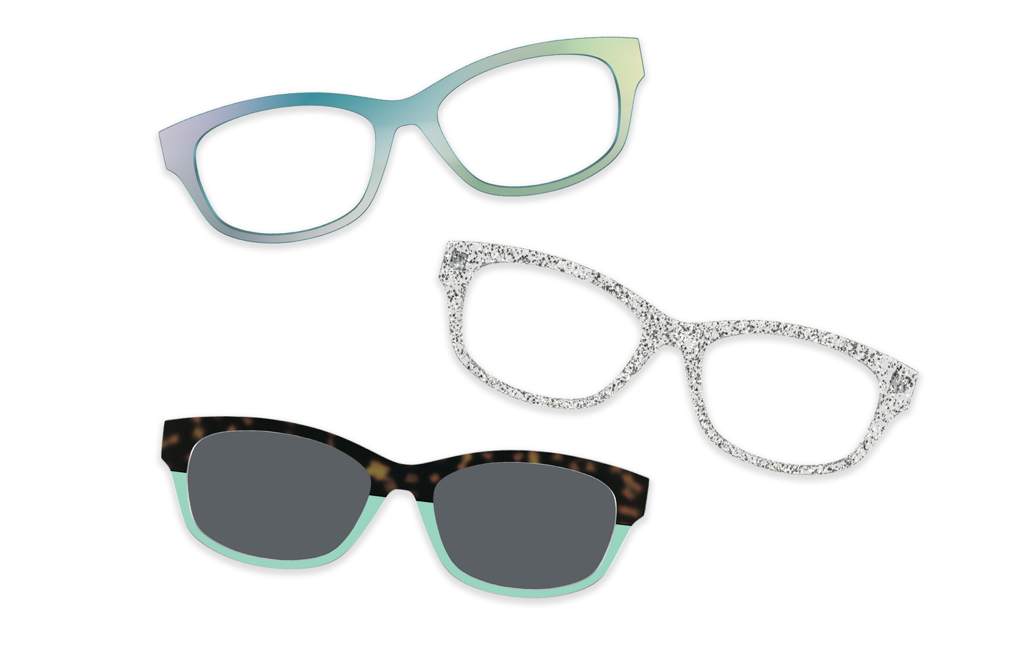 Seafoam Clear - Set - Product Image 1 - Pair Eyewear