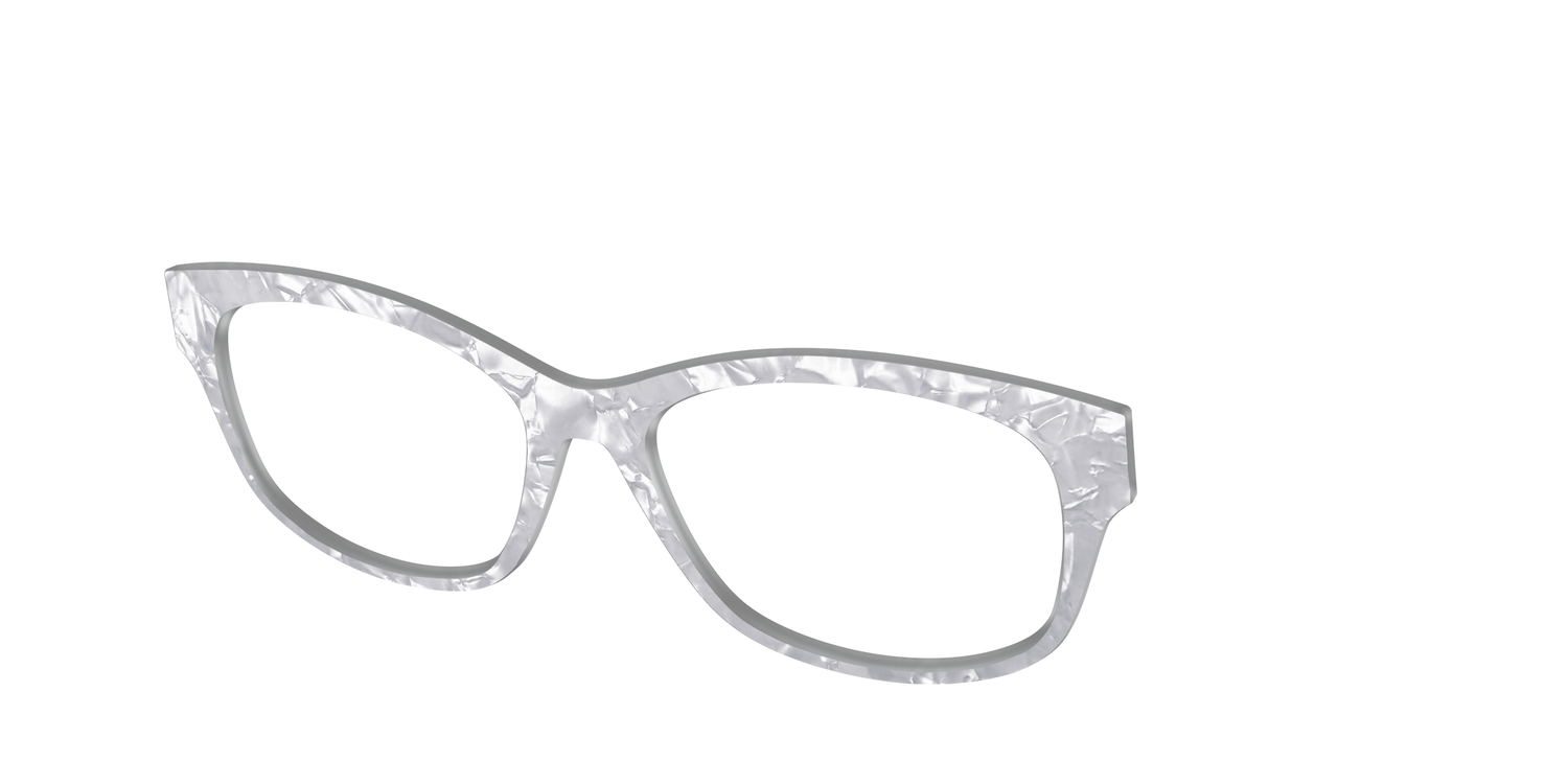 The Smoky Quartz Pearl Marble - Angle Top Image - Pair Eyewear