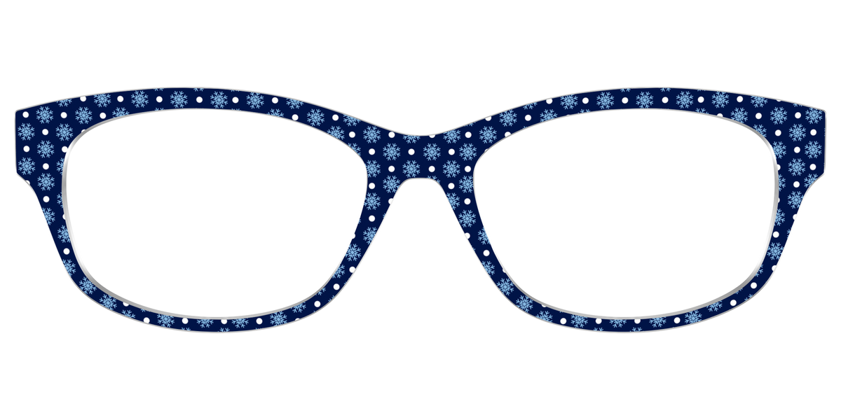The Snowflake Polka Dot - Front Top Image - Pair Eyewear