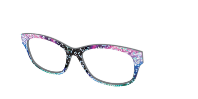 The Stella Nebula with Star Glitter - Angle Top Thumbnail - Pair Eyewear