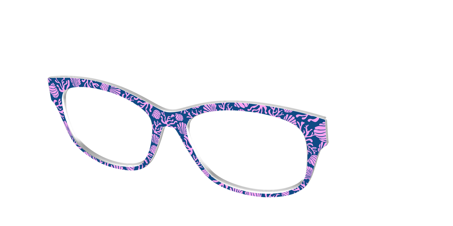 The Two-Toned Coral - Angle Top Image - Pair Eyewear