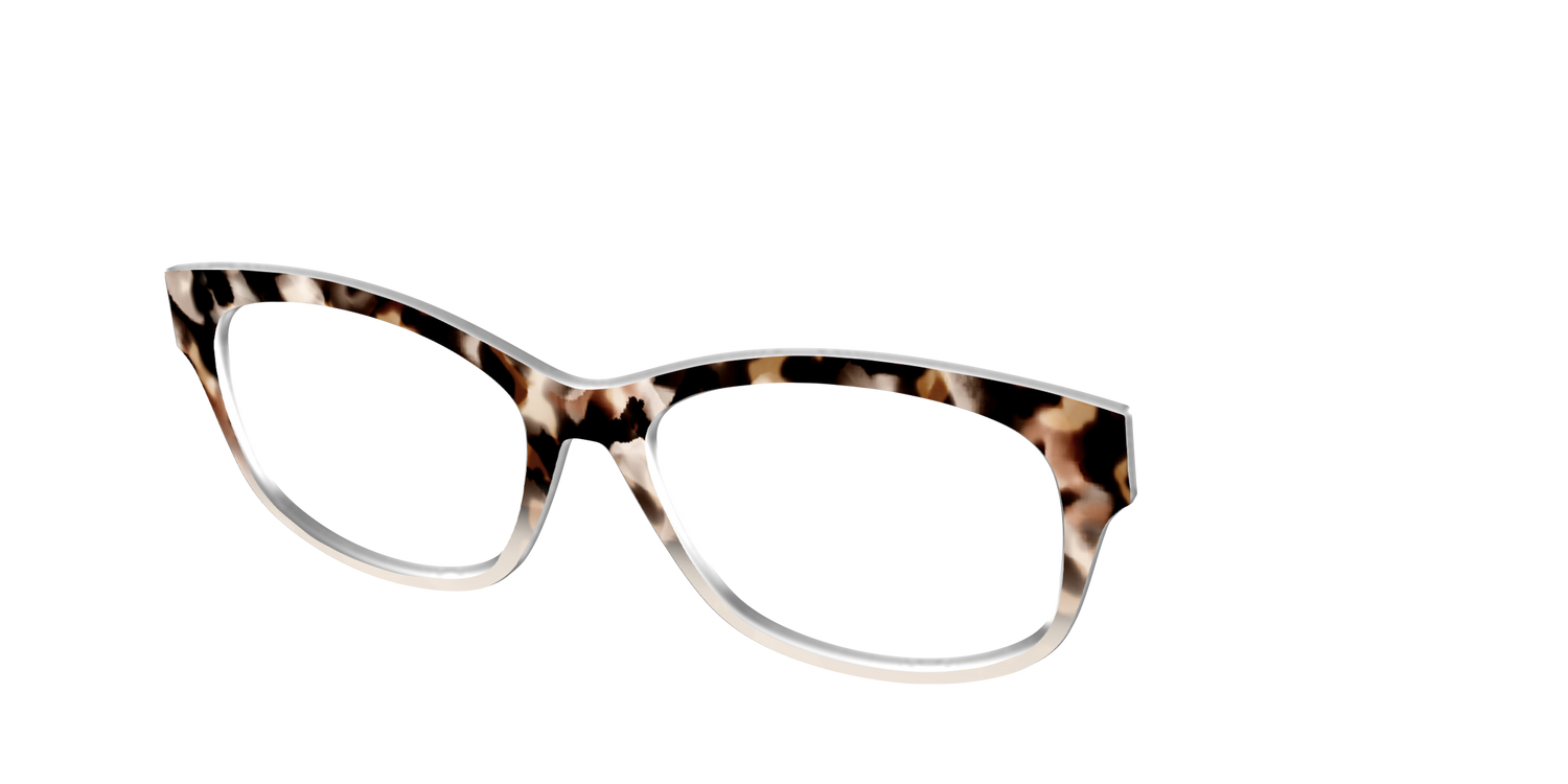 The Vanilla Latte Tortoise - Angle Top Image - Pair Eyewear
