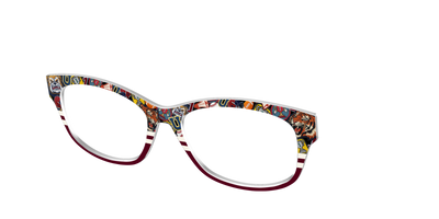 The Varsity Patches Split - Angle Top Thumbnail - Pair Eyewear
