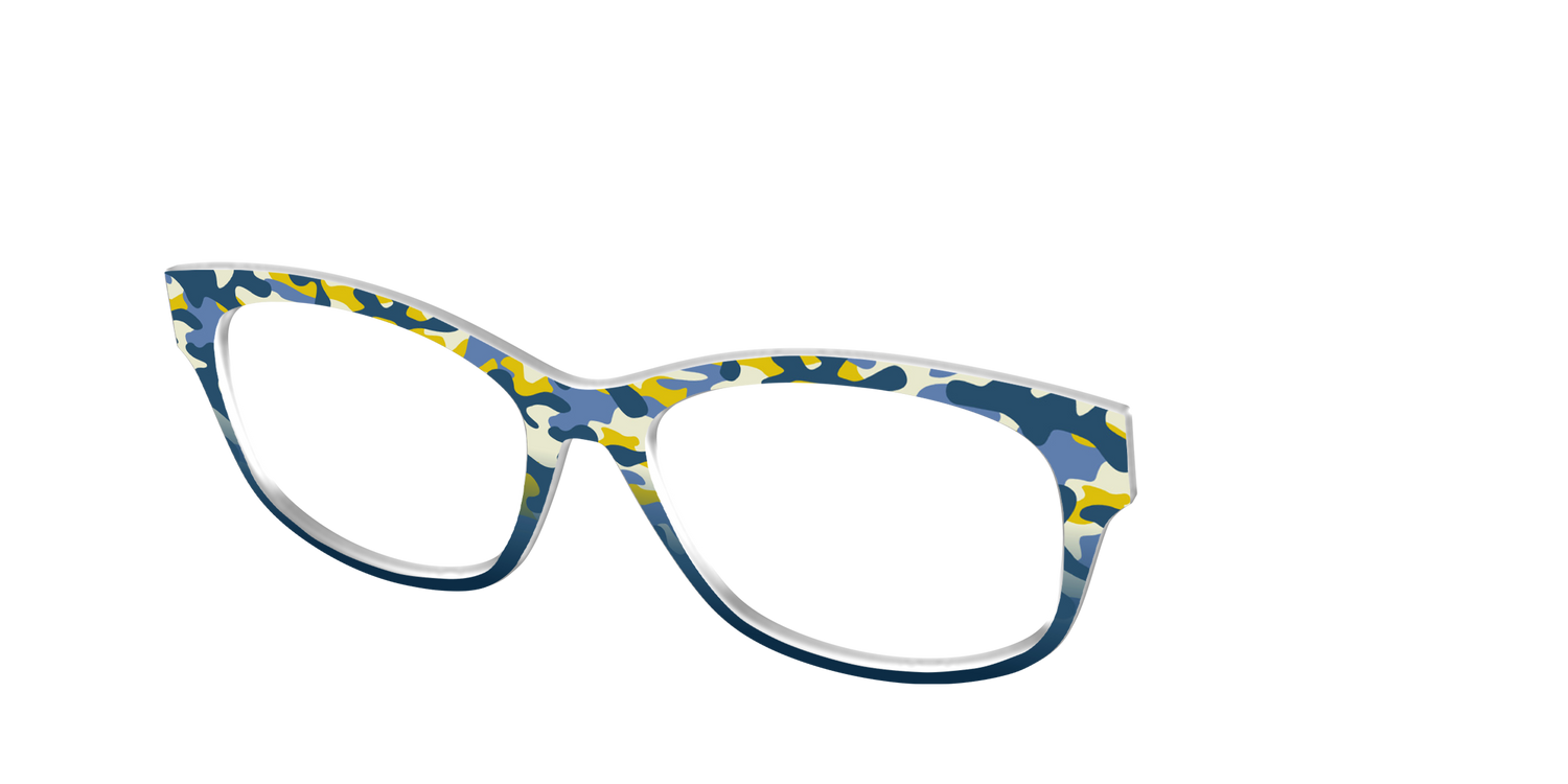 The Waterfront Breeze Camo - Angle Top Image - Pair Eyewear