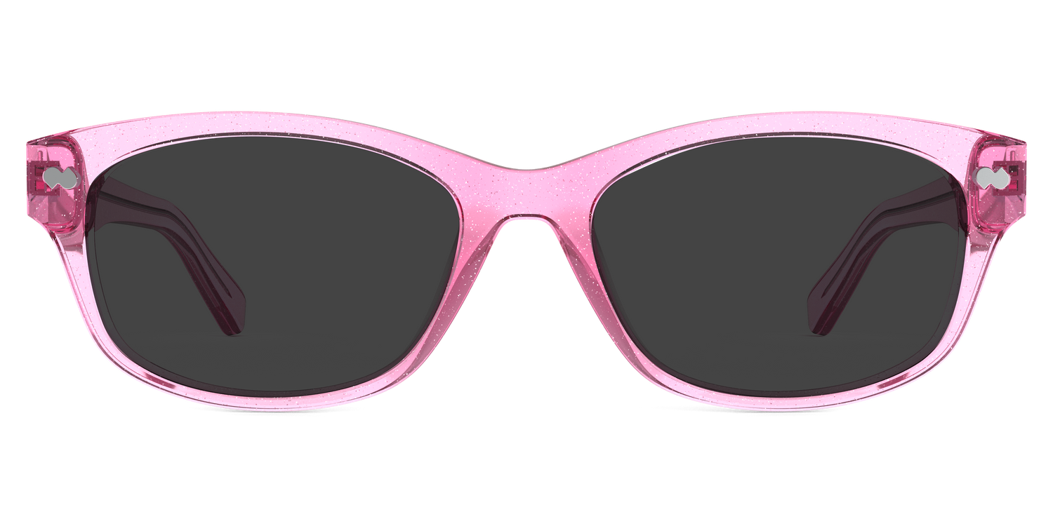 The Addison - Pink Glitter Clear Sun - Carousel1 - Pair Eyewear