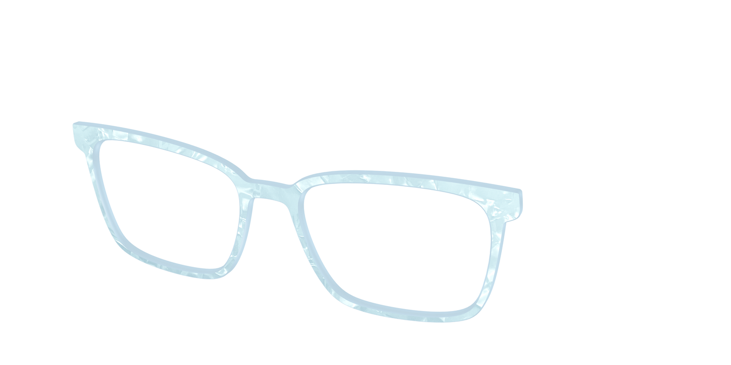 The Aquamarine Pearl Marble - Angle Top Image - Pair Eyewear