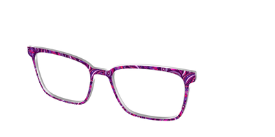 The Aubergine Paisley - Angle Top Thumbnail - Pair Eyewear