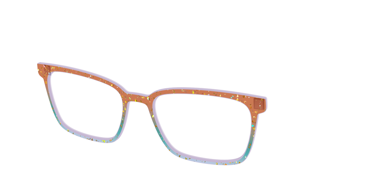 The Autumnal Gradient Crystal with Gold Flakes - Angle Top Image - Pair Eyewear