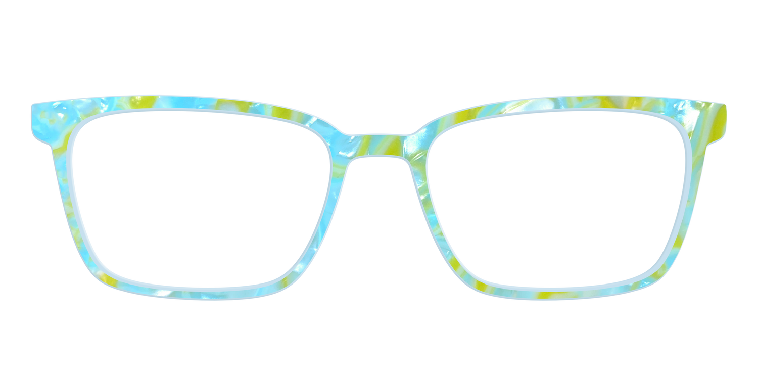 The Blue Lemonade Pearl Marble - Front Top Image - Pair Eyewear