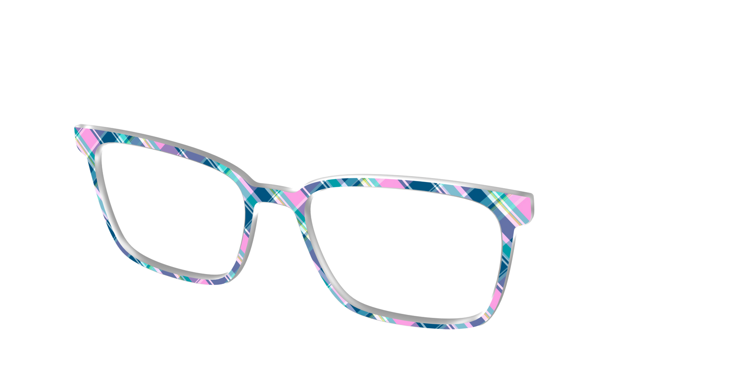 The Breezy Plaid - Angle Top Image - Pair Eyewear