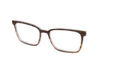 The Cabin Woodgrain Split - Angle Top Thumbnail - Pair Eyewear