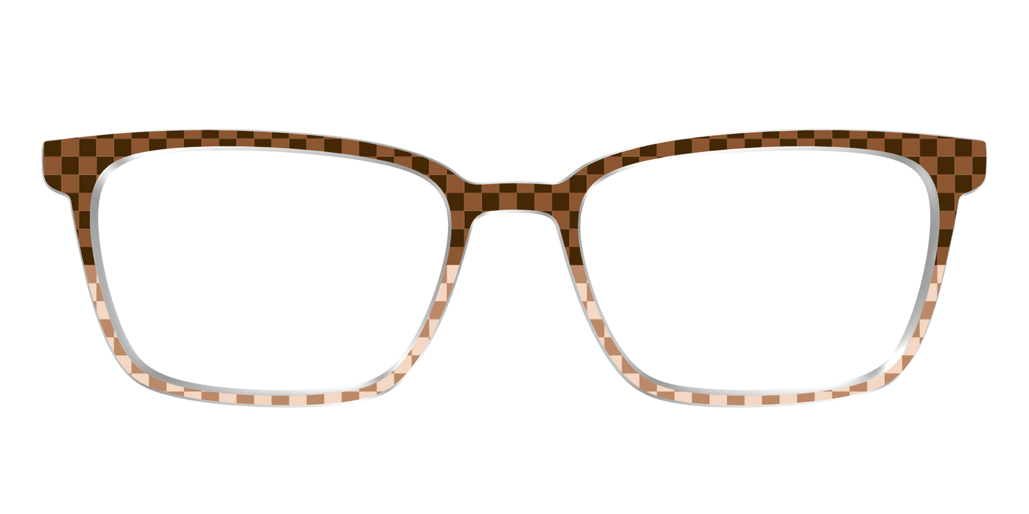 The Cappuccino Check Split - Front Top Image - Pair Eyewear