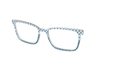 The Cerulean Check Split - Angle Top Thumbnail - Pair Eyewear