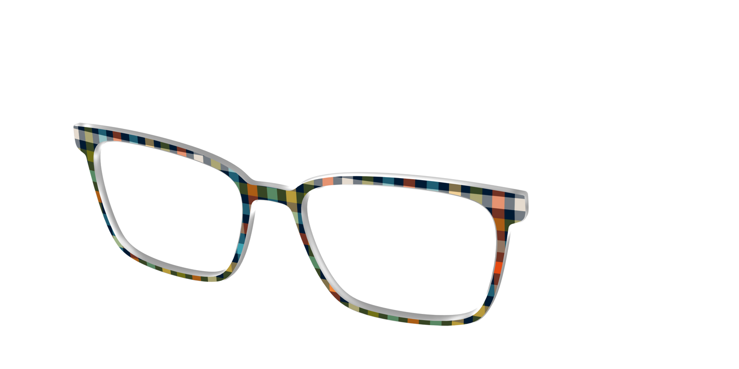The Dockside Gingham - Angle Top Image - Pair Eyewear