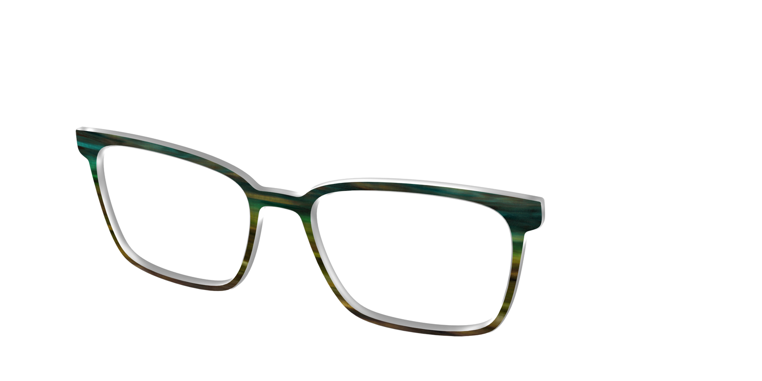 The Emerald Gradient Horn - Angle Top Image - Pair Eyewear