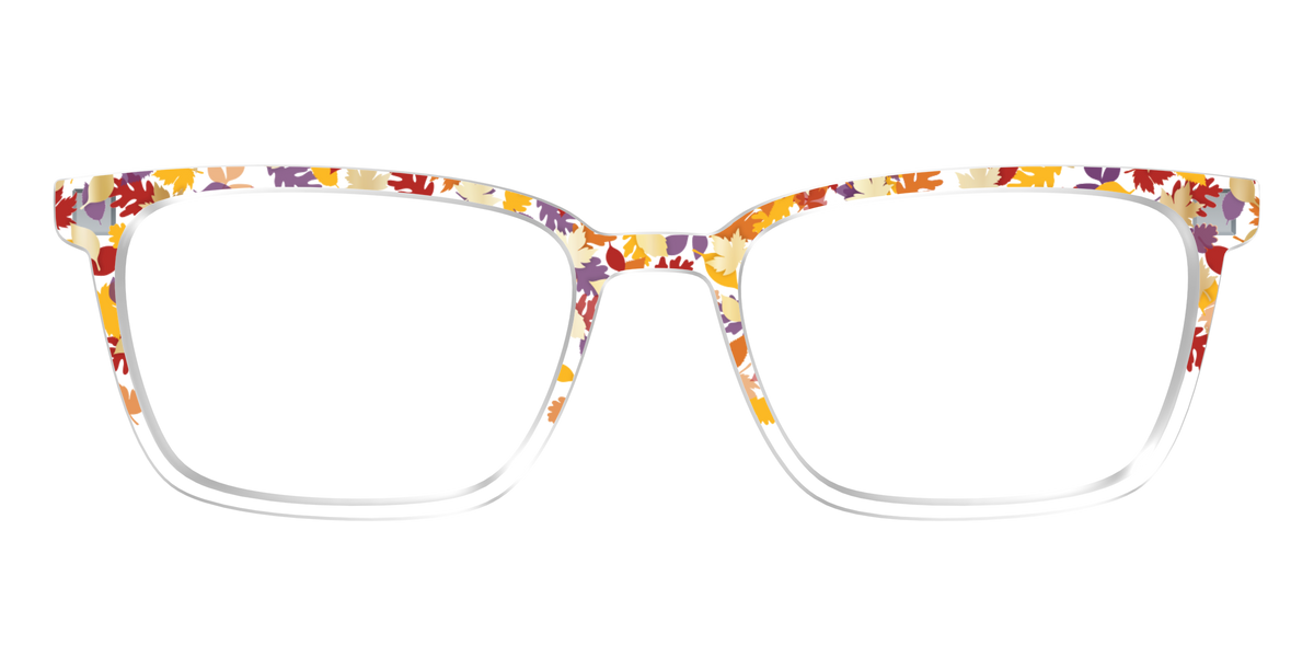 The Fallen Leaves Confetti Crystal - Front Top Image - Pair Eyewear