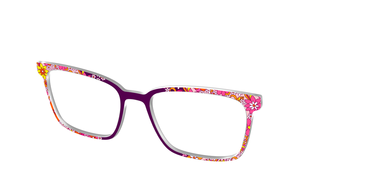 The Far Out Floral - Angle Top Image - Pair Eyewear