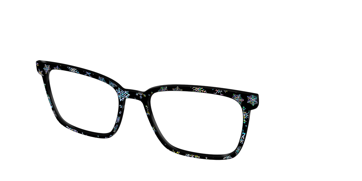 The Holographic Snowflakes - Angle Top Image - Pair Eyewear