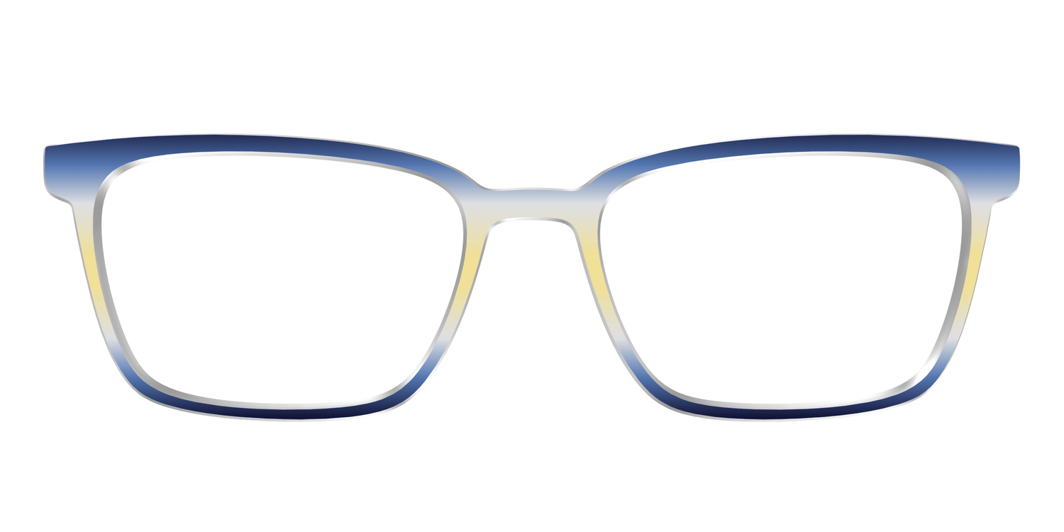 The Indigo to Honeysuckle Gradient - Front Top Image - Pair Eyewear