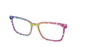 The Iridescent Rainbow Stars - Angle Top Thumbnail - Pair Eyewear