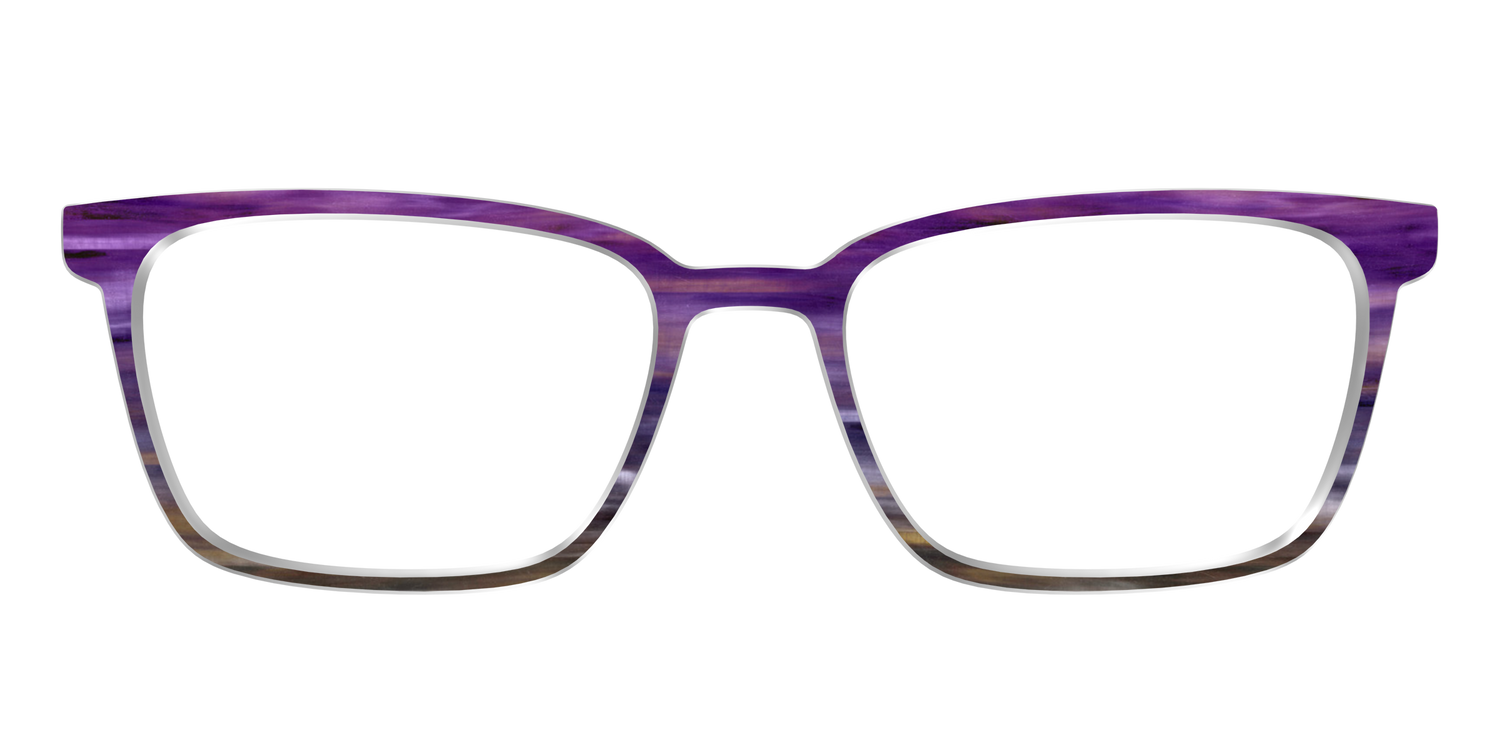The Lilac Gradient Horn - Front Top Image - Pair Eyewear