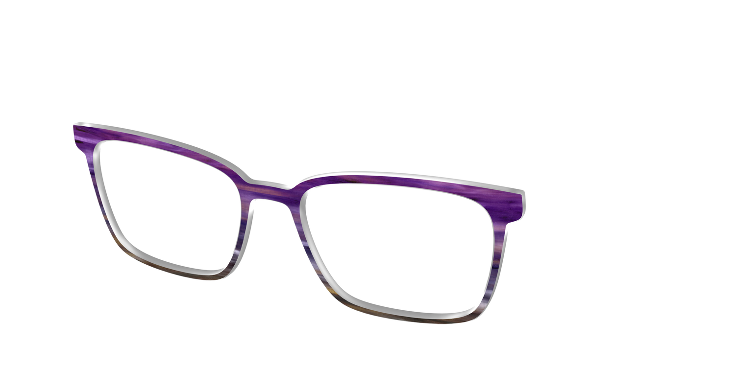 The Lilac Gradient Horn - Angle Top Image - Pair Eyewear