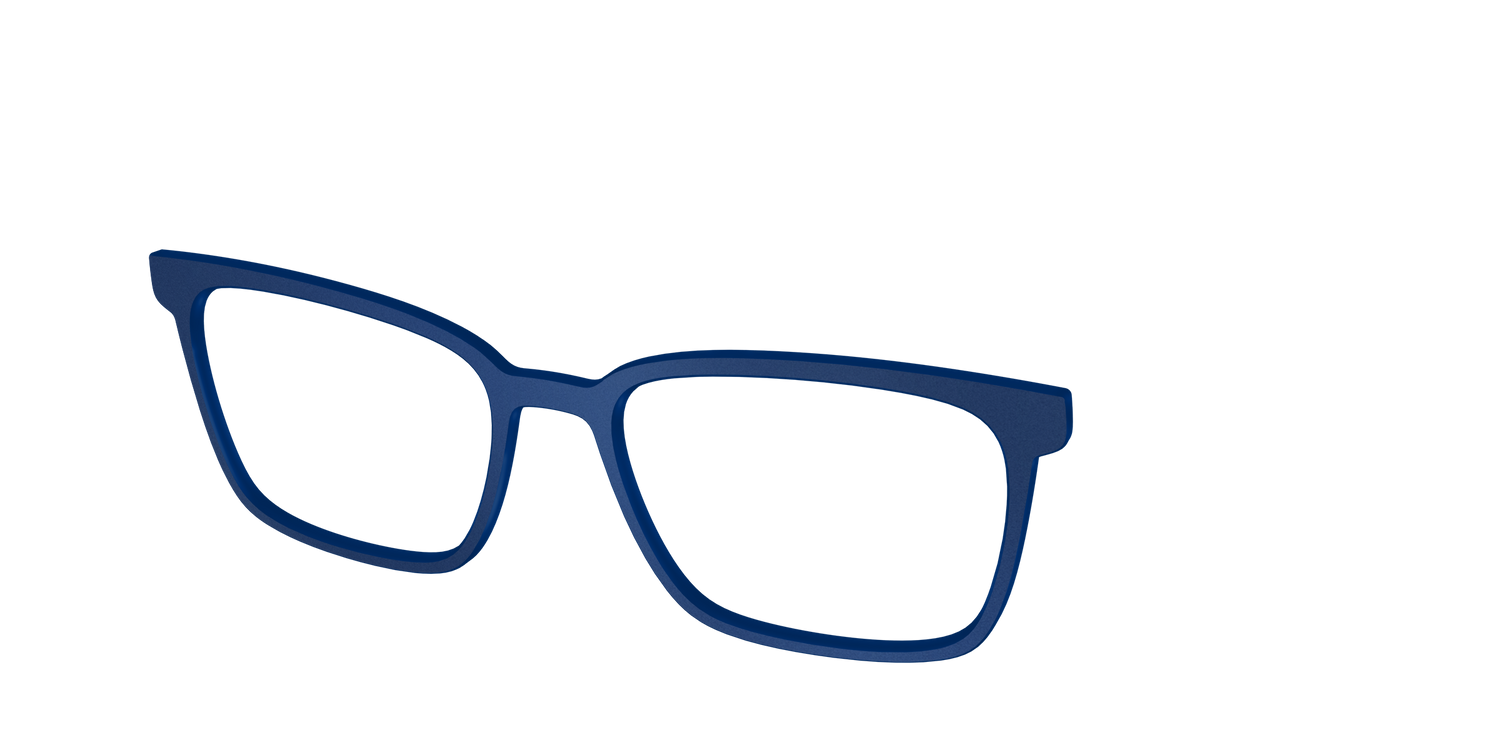 The Matte Navy - Angle Top Image - Pair Eyewear