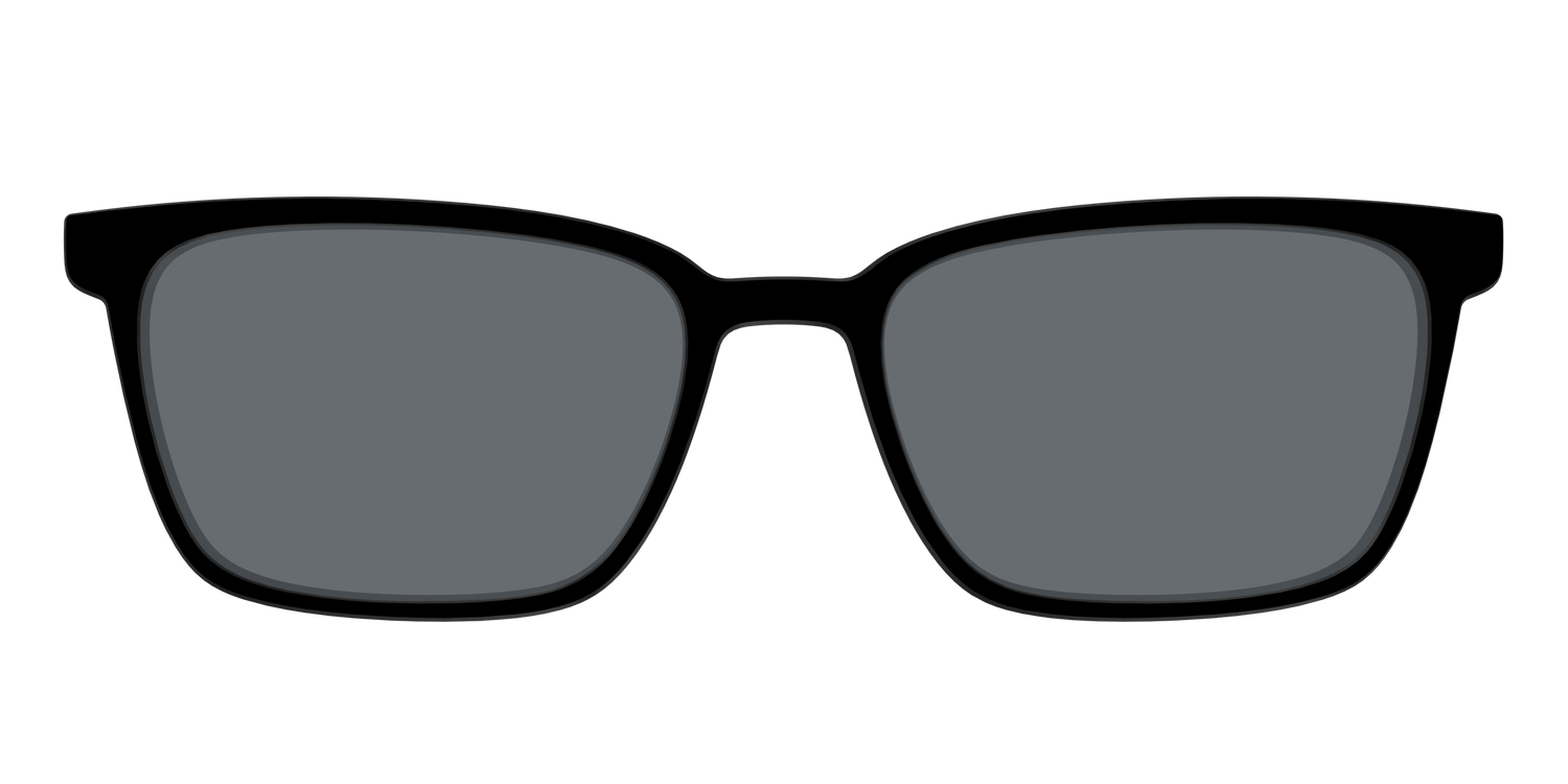 The Non-Polarized Black Sun Top - Front Top Image - Pair Eyewear