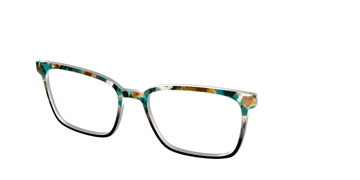 The Oxidized Copper Tortoise - Angle Top Image - Pair Eyewear