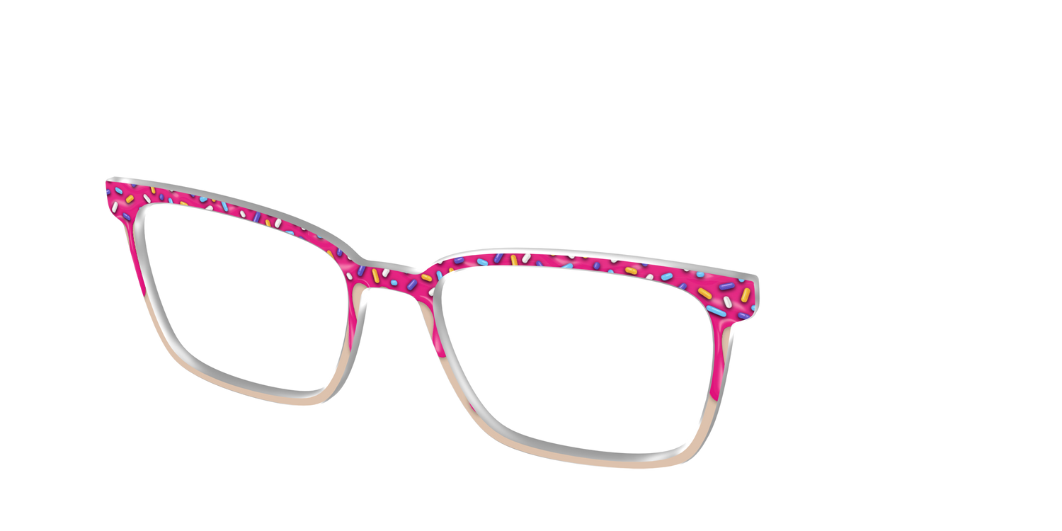 The Pink Pastry - Angle Top Image - Pair Eyewear