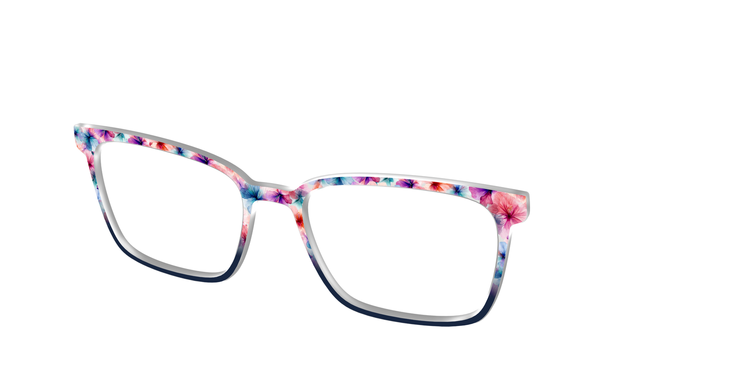 The Pressed Hibiscus - Angle Top Image - Pair Eyewear