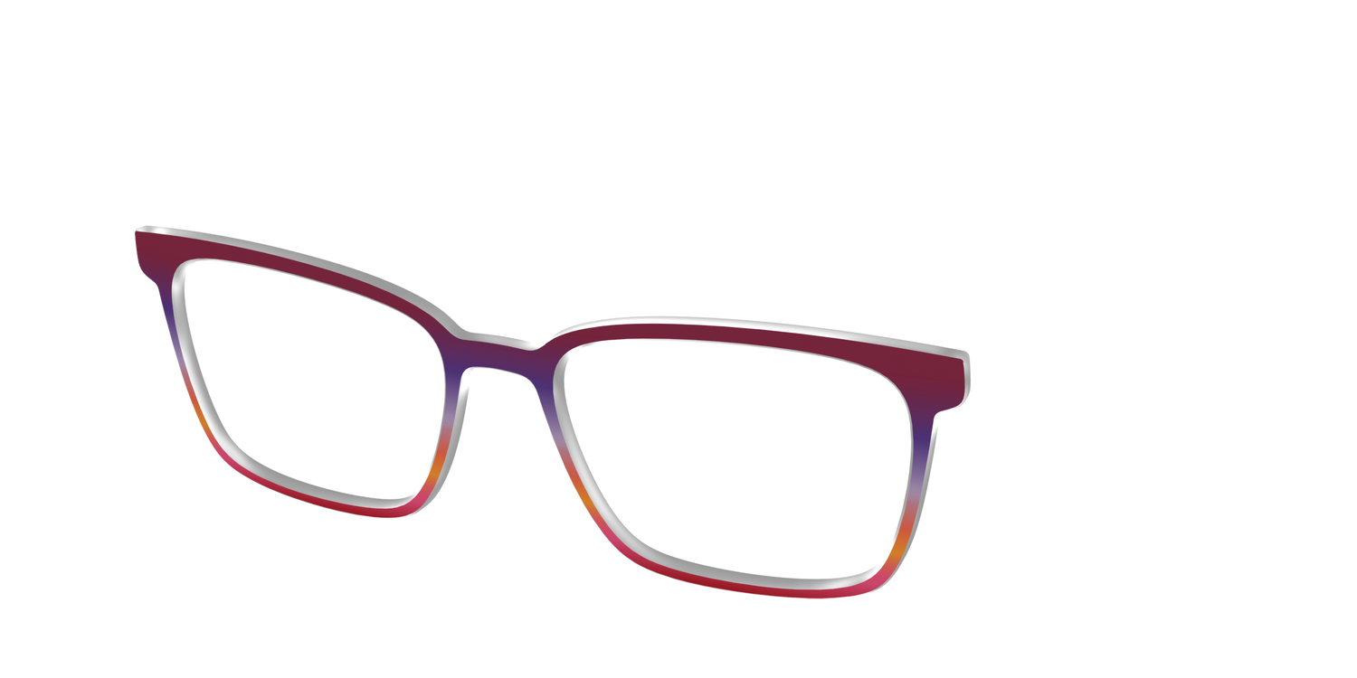 The Primary Gradient - Angle Top Image - Pair Eyewear