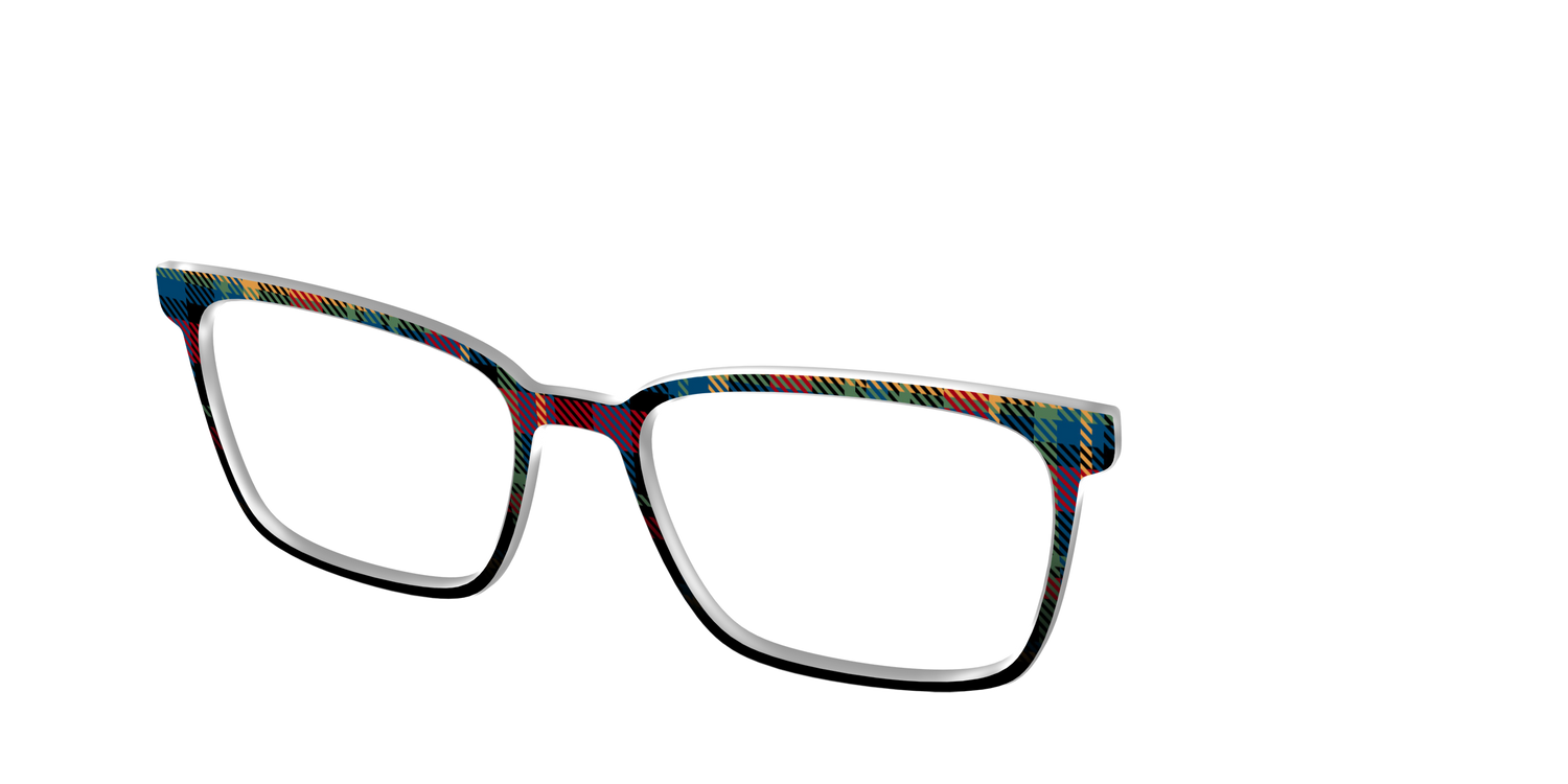 The Principal Plaid - Angle Top Image - Pair Eyewear