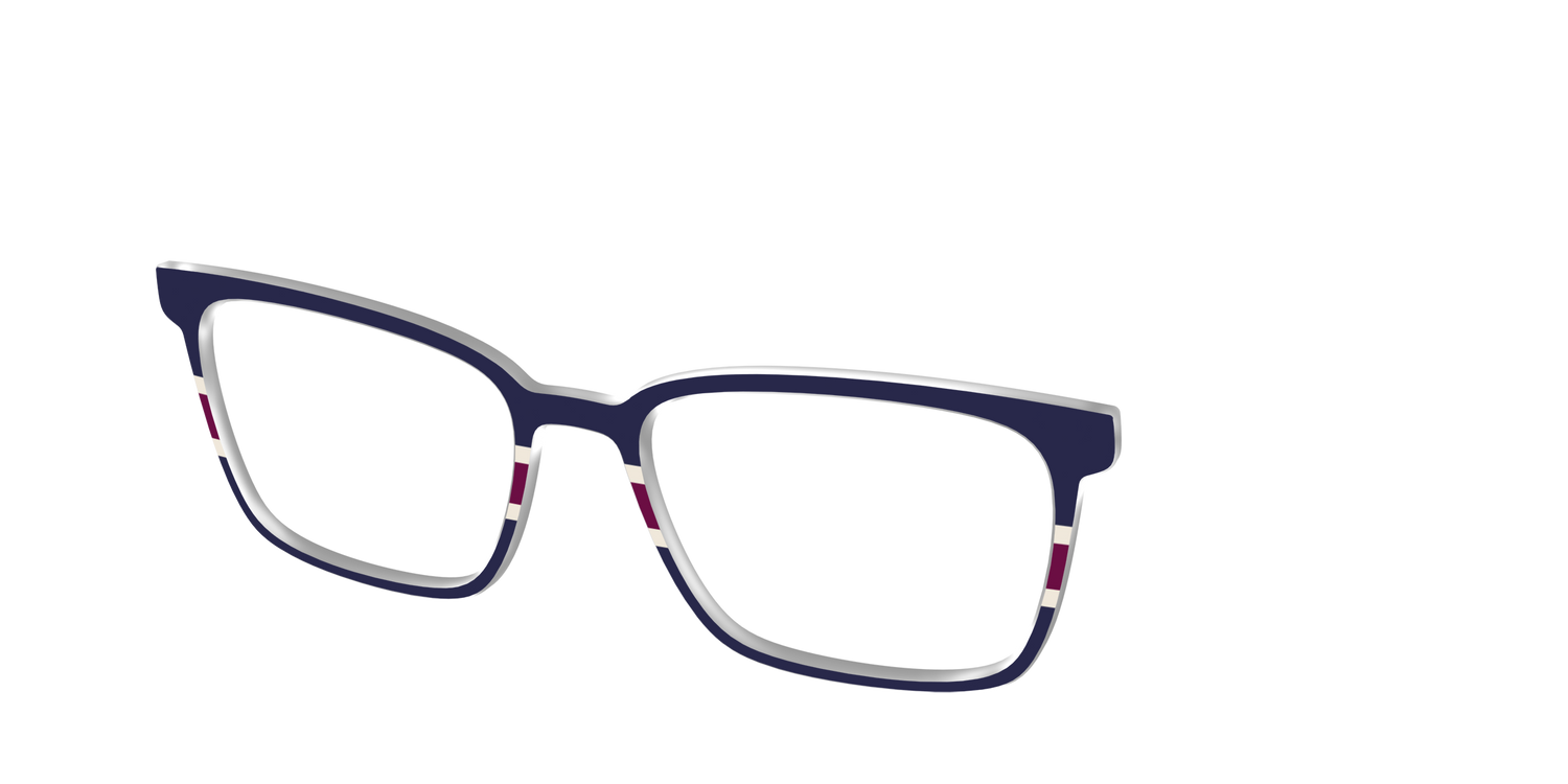 The Rugby Stripes - Angle Top Image - Pair Eyewear