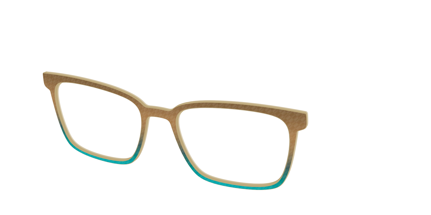 The Sand to Sea Gradient Check - Angle Top Image - Pair Eyewear