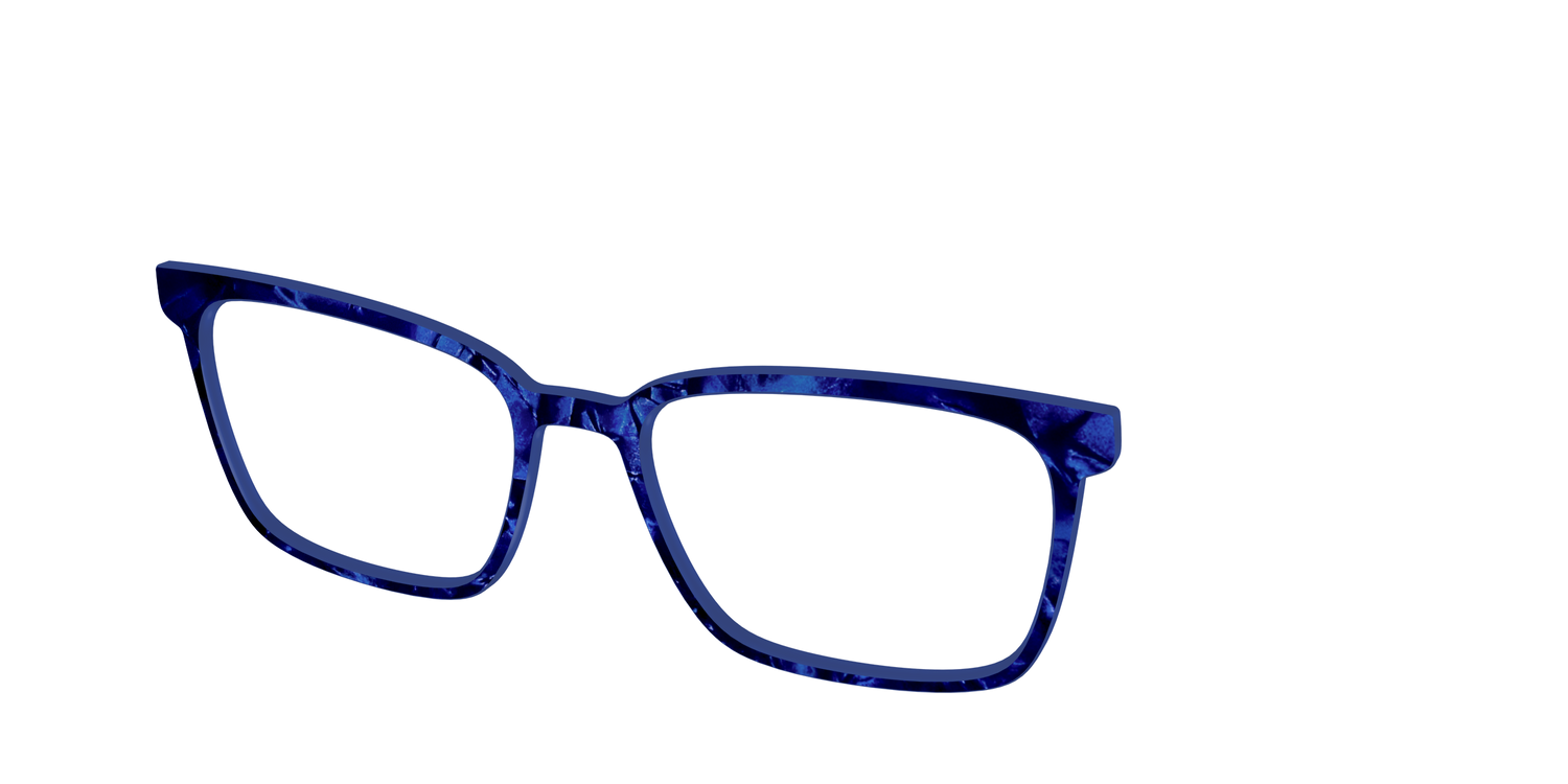 The Sapphire Pearl Marble - Angle Top Image - Pair Eyewear