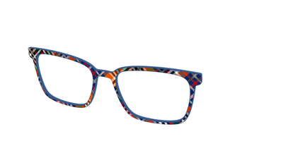 The Scholastic Plaid with Foil - Angle Top Thumbnail - Pair Eyewear
