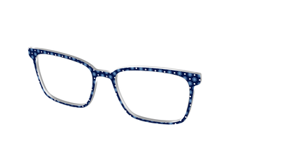 The Snowflake Polka Dot - Angle Top Thumbnail - Pair Eyewear