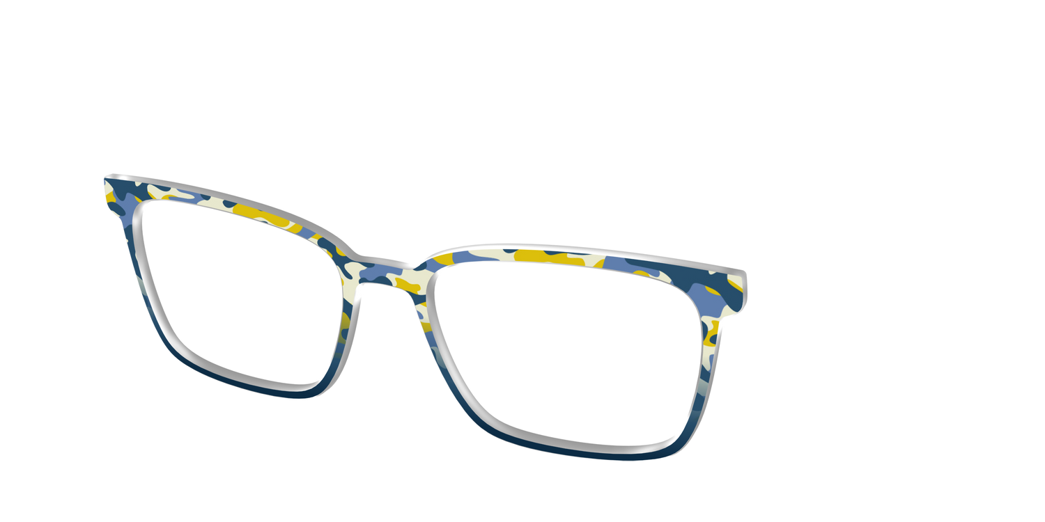 The Waterfront Breeze Camo - Angle Top Image - Pair Eyewear