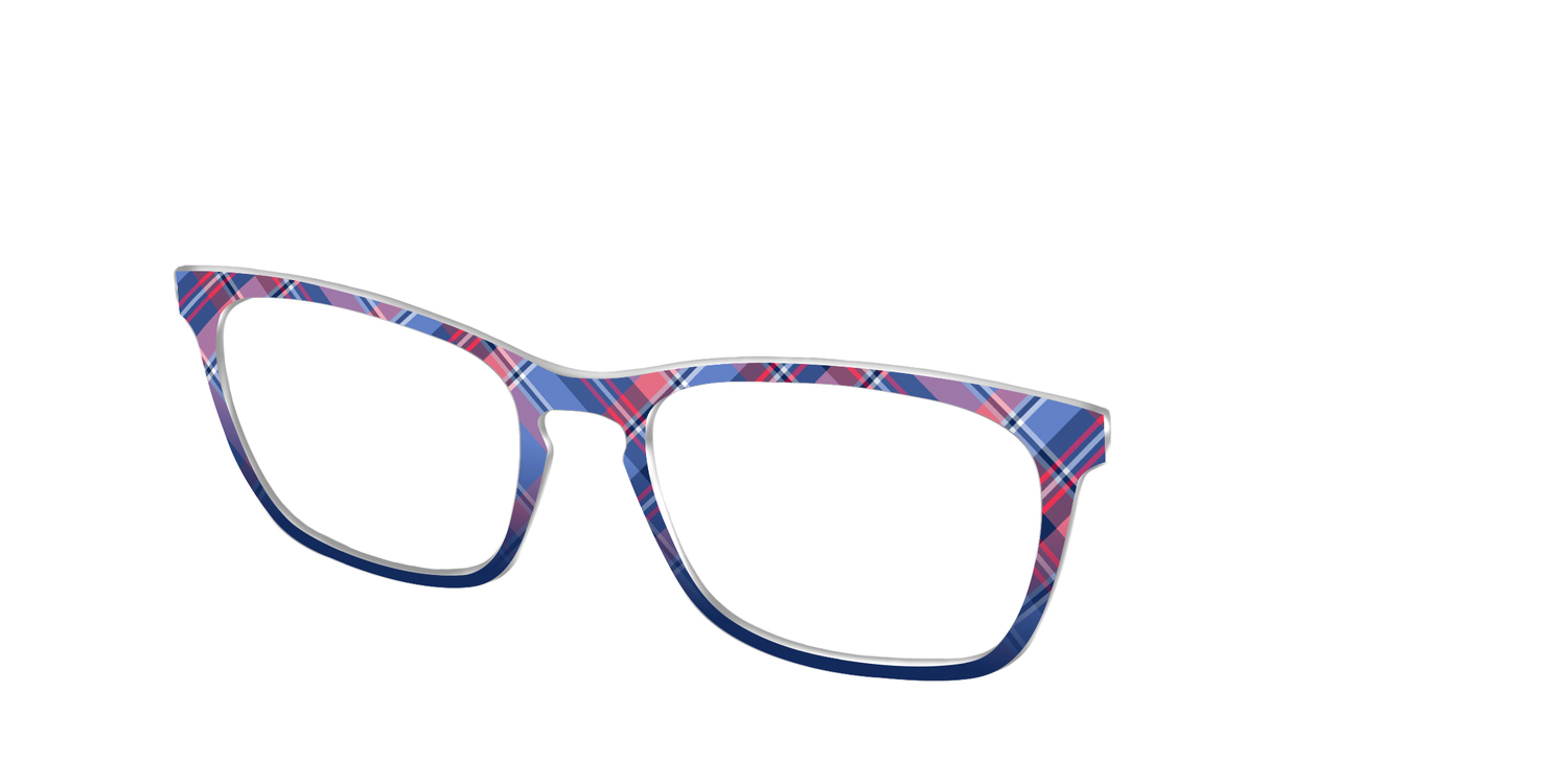 The Admiral Plaid - Angle Top Image - Pair Eyewear