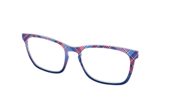 The Admiral Plaid - Angle Top Thumbnail - Pair Eyewear