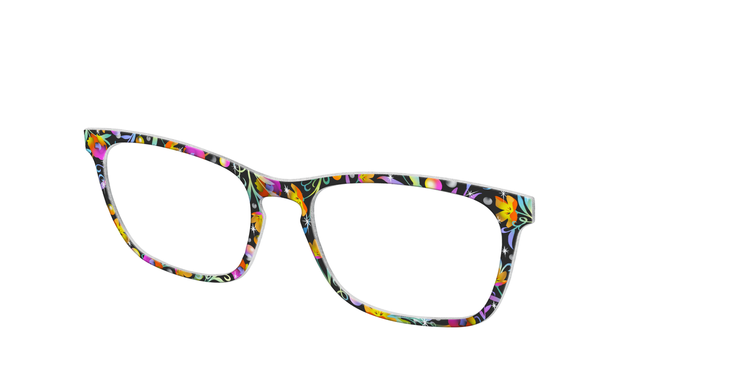 The Airbrushed Floral - Angle Top Image - Pair Eyewear