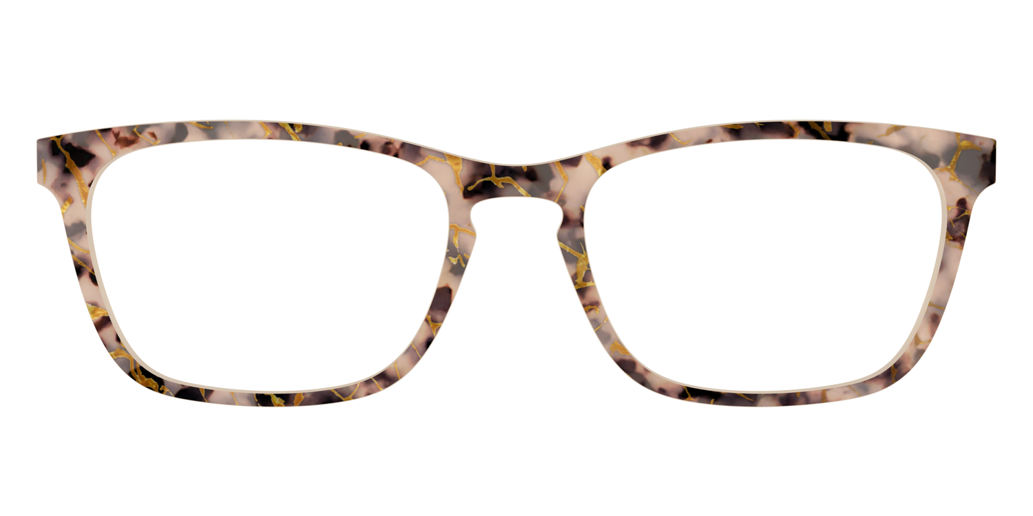 The Almond Tortoise with Gold Streaks - Front Top Image - Pair Eyewear